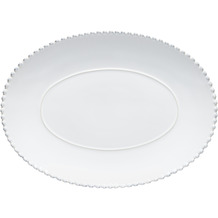 Costa Nova PEARL Servierplatte oval 50 cm weiß