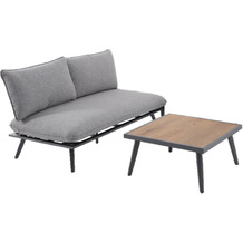 CREADOR Loungeset Antao, Sofa mit Tisch, Grau
