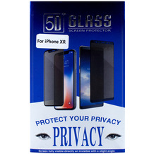Cyoo Privacy 5D Glas Displayschutzfolie für Apple iPhone 11 / XR, Schwarz