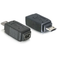 DeLock Adapter Micro-USB Stecker auf Mini-USB Buchse