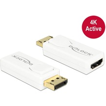 DeLock Adapter DisplayPort 1.2 Stecker &gt; HDMI Buchse weiß