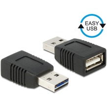 DeLock Adapter EASY USB 2.0-A Stecker > USB2.0-A Buchse