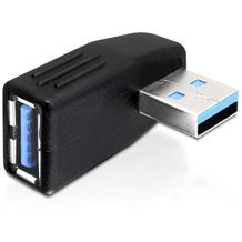 DeLock Adapter USB 3.0 Stecker-Buchse gewinkelt