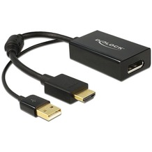 DeLock Adapterkabel HDMI-A Stecker > Displayport 1.2 Buchse