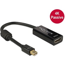 DeLock Adapterkabel mini DisplayPort 1.2 Stecker>HDMI Buchse schwarz