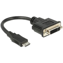 DeLock Adapterkabel mini HDMI-C St>DVI 24+1Buchse