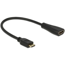 DeLock Adapterkabel mini HDMI-C Stecker > HDMI-A Buchse