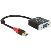DeLock Adapterkabel USB 3.0 Stecker > VGA Buchse schwarz