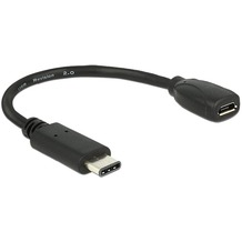 DeLock Adapterkabel USB Type-C 2.0 Stecker schwarz