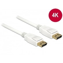 DeLock Kabel DisplayPort Stecker &gt; DisplayPort Stecker 2 m weiß