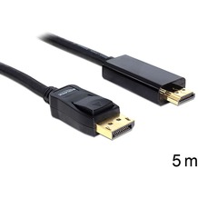 DeLock Kabel Displayport Stecker HDMI Stecker 5m