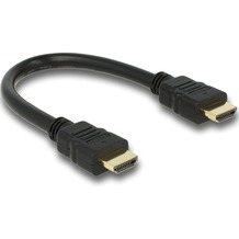 DeLock Kabel HDMI A Stecker > HDMI A Stecker 4K, 25 cm