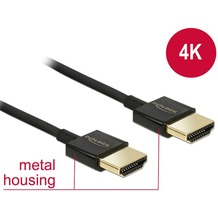 DeLock Kabel HDMI A Stecker > HDMI A Stecker 4K Slim 4,5 m