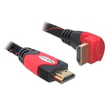 DeLock Kabel HDMI <> HDMI 1.4 (2,0 m) gewinkelt, rot