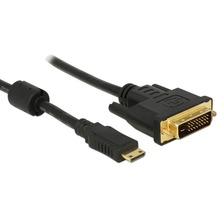 DeLock Kabel Mini HDMI C Stecker > DVI 24+1 Stecker 2 m