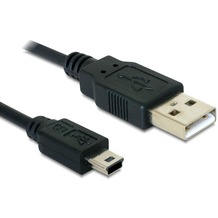 DeLock Kabel USB 2.0-A > USB mini-B 5 Pin 1 m
