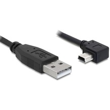 DeLock Kabel USB 2.0-A > USB mini 5pin gewinkelt 5 m
