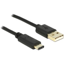 DeLock Kabel USB 2.0 Typ-A Stecker USB Type-C 2,0 m schwarz