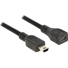 DeLock Kabel USB 2.0mini-B 5pin Verlängerung St/Bu