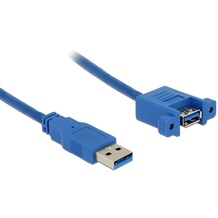 DeLock Kabel USB 3.0 A Stecker &gt; USB 3.0 A Buchse 1 m blau
