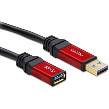 DeLock Kabel USB 3.0 rot Premium Verlängerung 3 m