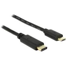 DeLock Kabel USB Type-C 2.0 Stecker > USB 2.0 Typ Micro-B S