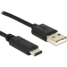DeLock Kabel USB Type-C™ 2.0 > USB 2.0 A 1,0 m schwarz