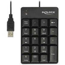DeLock Tastatur USB Nummernblock 19 Tasten