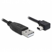 DeLock USB 2.0-A Stecker>USB mini-B 5pin St. gewinkelt 1m