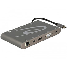 DeLock USB Type-C™ 3.1 Dockingstation 4K 30 Hz dunkelgrau