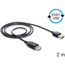 DeLock Verlängerungskabel EASY USB 2.0-A > USB 2.0-A 2 m