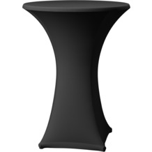 Dena Stehtischhusse Samba D1 schwarz mit Tischplattenbezug Ø 60 cm