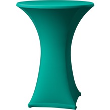 Dena Stehtischhusse Samba D1 grün dunkel mit Tischplattenbezug Ø 70 cm