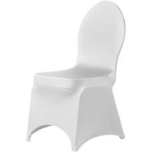 Dena Stuhlüberzug Brilliant, weiß inklusive 4 weiße Stuhlfüße