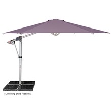 doppler Protect Pendel 400/8tlg. Achteck in flieder inkl. Schirmständer + Hülle Sonnenschirm