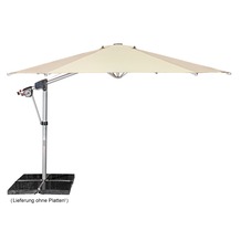 doppler Protect Pendel 400/8tlg. Achteck in Sand inkl. Schirmständer + Hülle Sonnenschirm