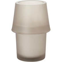 Duni Kerzenglas für Nachfüller und Teelichte Urban frosted greige 135x87mm