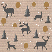 Duni Servietten Tissue Deer forest 24 x 24 cm 20 Stück