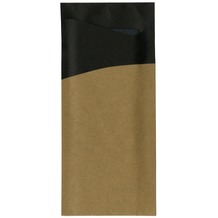 Duni Serviettentaschen Sacchetto®, Tissue, Motiv black/brown 190 x 85mm