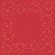 Duni Dunicel-Mitteldecken Star Shine red 84 x 84 cm 20 Stück