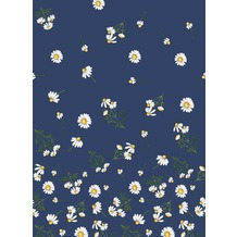 Duni Dunisilk® Tischdecken Pretty Daisy Blue 138 x 220 cm 1 Stück