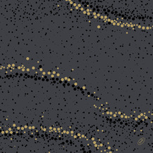 Duni Dunisoft-Servietten Golden Stardust black 40 x 40 cm 1/4 Falz 60 Stück