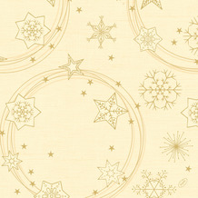 Duni Klassikservietten Star Shine cream 40 x 40 cm 4-lagig, geprägt 1/4 Falz 50 Stück