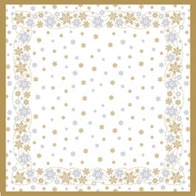Duni Mitteldecken Dunicel® Snow Glitter White 84 x 84 cm 1er