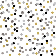 Duni Servietten Tissue Dream Dots Black 33 x 33 cm 20 Stück