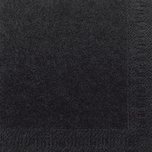 Duni Tissue Cocktail - Servietten 24 x 24 cm schwarz, 20 Stück