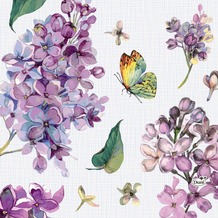 Duni Tissue Servietten Sweet Butterfly Lilac 33 x 33 cm 20 Stück