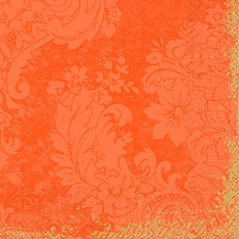 Duni Zelltuchservietten Royal Sun Orange 33 x 33 cm 3-lagig 1/4 Falz 250 Stück