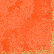 Duni Zelltuchservietten Royal Sun Orange 40 x 40 cm 3-lagig 1/4 Falz 250 Stück