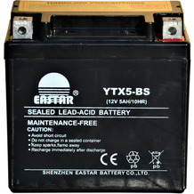 EFUN Batterie 12 Volt 5 Ah YTX5-BS Motorradbatterie